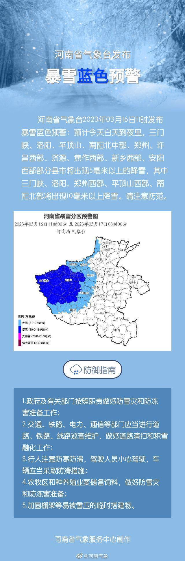 福鼎苹果二手机版下载:河南发布暴雪蓝色预警，多地将出现10毫米以上降雪