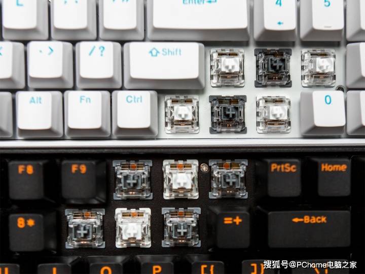 苹果键盘加长版:全键热插拔96%配列 雷柏V500DIY-100游戏机械键盘评测-第10张图片-亚星国际官网